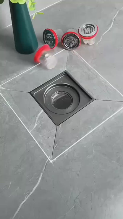 Couvercles anti-odeurs pour siphon de sol x 3